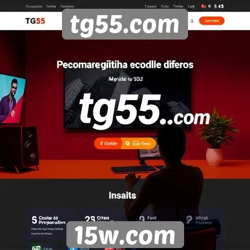 experiência de usuário aprimorada no site tg55.com